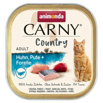 Animonda Carny Country Huhn, Pute & Forelle 32x100 G 3 Animonda Carny Country Huhn, Pute & Forelle 32x100 G