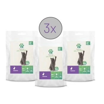 Fellicita Kaninchen Fleischstreifen 3x 50g Fellonis Katzensnacks 3 Fellicita Kaninchen Fleischstreifen 3x 50g Fellonis Katzensnacks