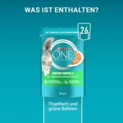 Purina ONE Indoor Formula Mit Thunfisch & Grünen Bohnen 26x85g -ANIMON Geschaft 463a97c62266406f1c527d0beb183b6ac629b33f 1099273 de DE purina one 3