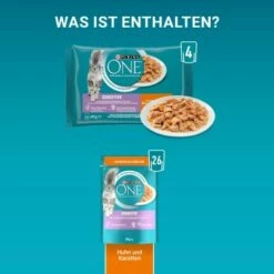 Purina ONE Sensitive Mit Huhn & Karotten 26x85g -ANIMON Geschaft a64c2d2a2bb20d88e203159a6c897872cdcad8d3 1099274 de DE purina one 3