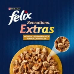 Felix Sensations Extras Gelees 26x85g Mit Huhn Und Einem Hauch Von Bacon -ANIMON Geschaft acc1fa71e4b94693a0005eea2c6544d0e6a79fbe 74fcf208f3936ff9e03de953bbc2026fce5d3760