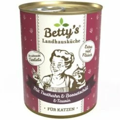 Betty's Landhausküche Mit Truthahn & Borretschöl 6 X 400g Für Katze