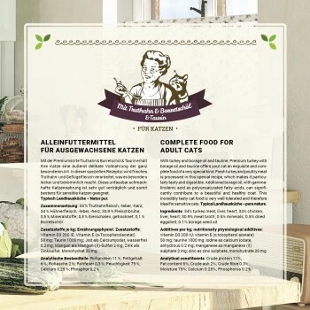 Betty's Landhausküche Mit Truthahn & Borretschöl 6 X 200g Für Katze 8 Betty's Landhausküche Mit Truthahn & Borretschöl 6 X 200g Für Katze – Bild 6